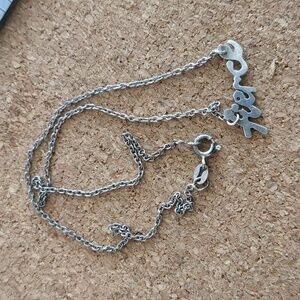 Silver "fierce" necklace
